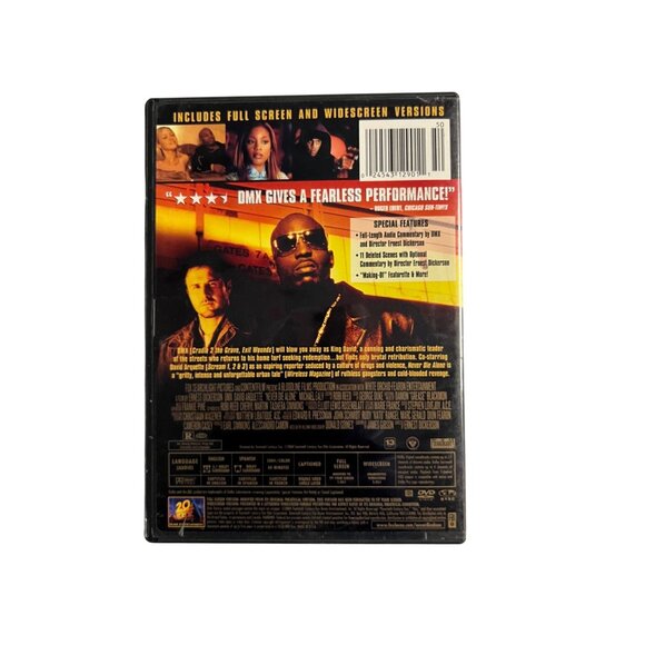 Never Die Alone 2004 DVD Widescreen Action Thriller DMX David Arquette Pre-Owned - Picture 2 of 4